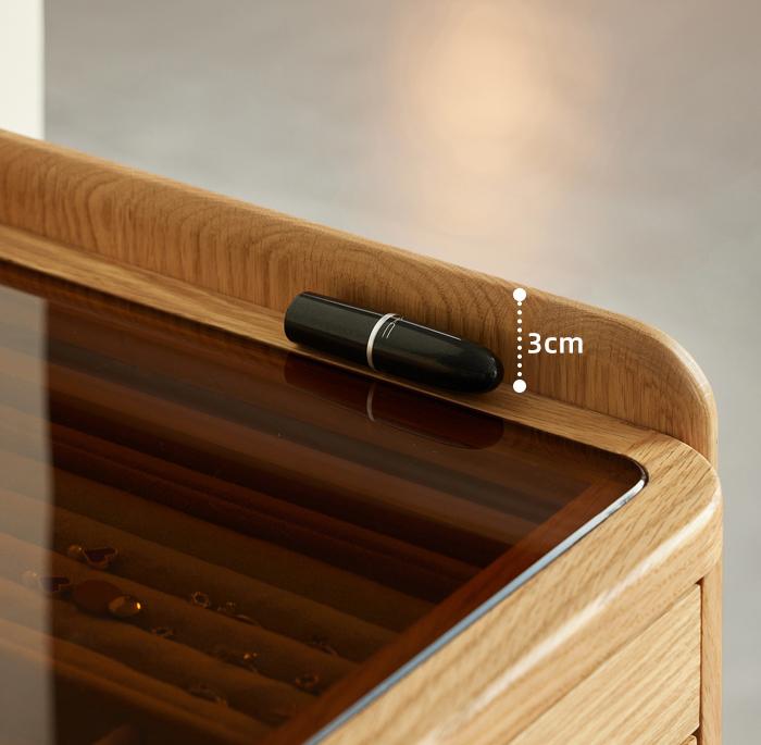 新品　無垢材　デスク　ドレッサー　化粧台　仕切り板　60cm ドレッサー コンパクト 幅60cm 化粧台 仕切り入り 引き出し 天然