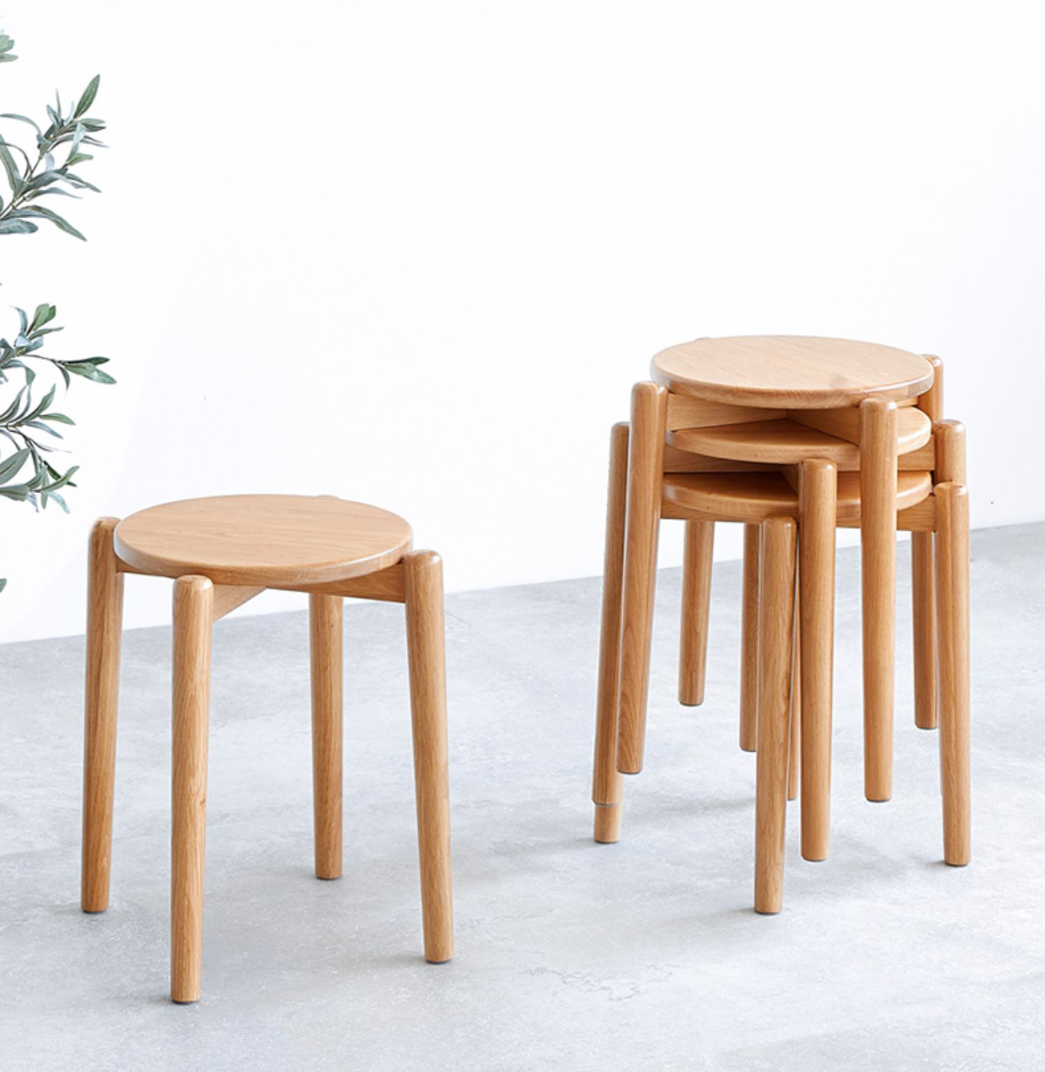 無垢材 イス オーク無垢材 ダイニングチェア リラックス 2脚セット – Wooden