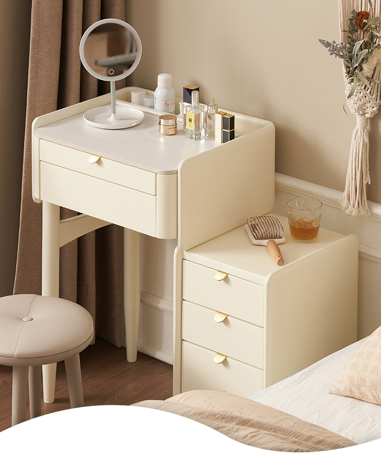ドレッサー 化粧台 デスク鏡台 無垢材 おしゃれ セラミック天板