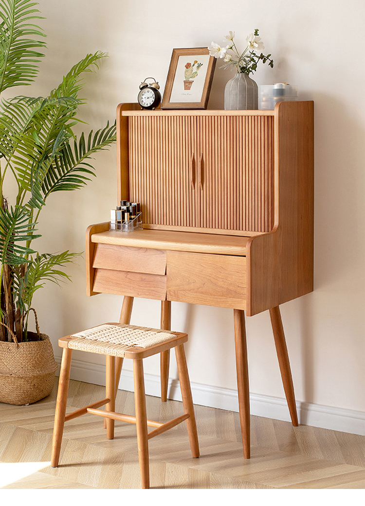 ドレッサー 化粧台 メイク台 卓上ミラー付き 大容量収納 おしゃれ