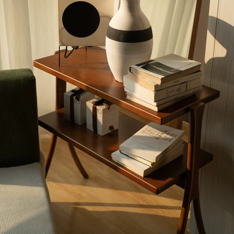 天然木 サイドラック シェルフ 棚 サイドテーブル マルチサイドラック