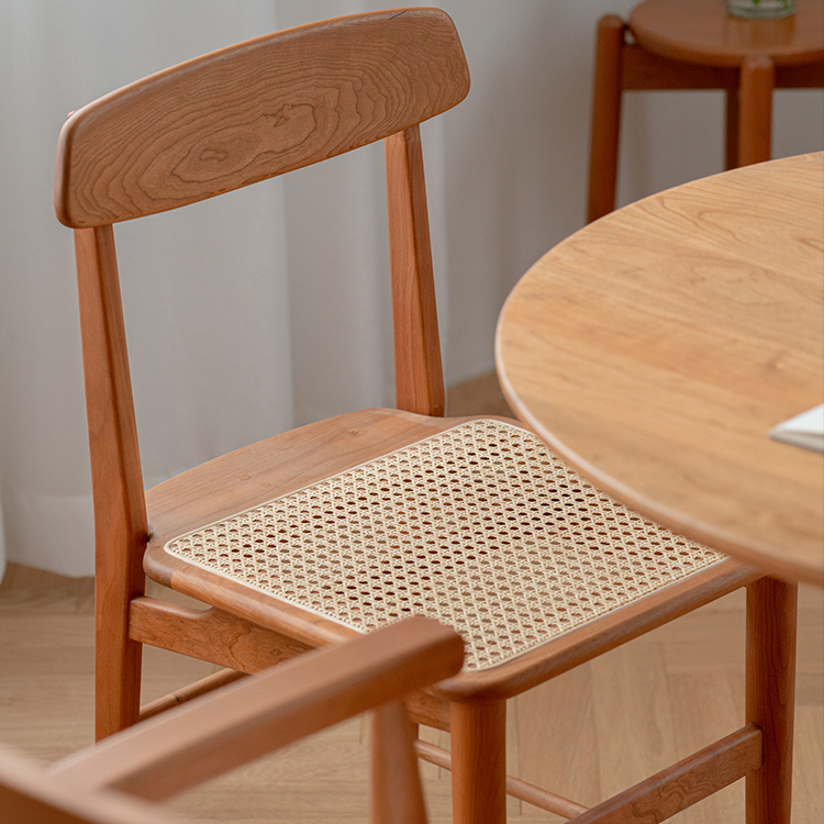 木製ラタンダイニングチェア ダイニングチェア 木製 ラタン椅子 おしゃれ 北欧