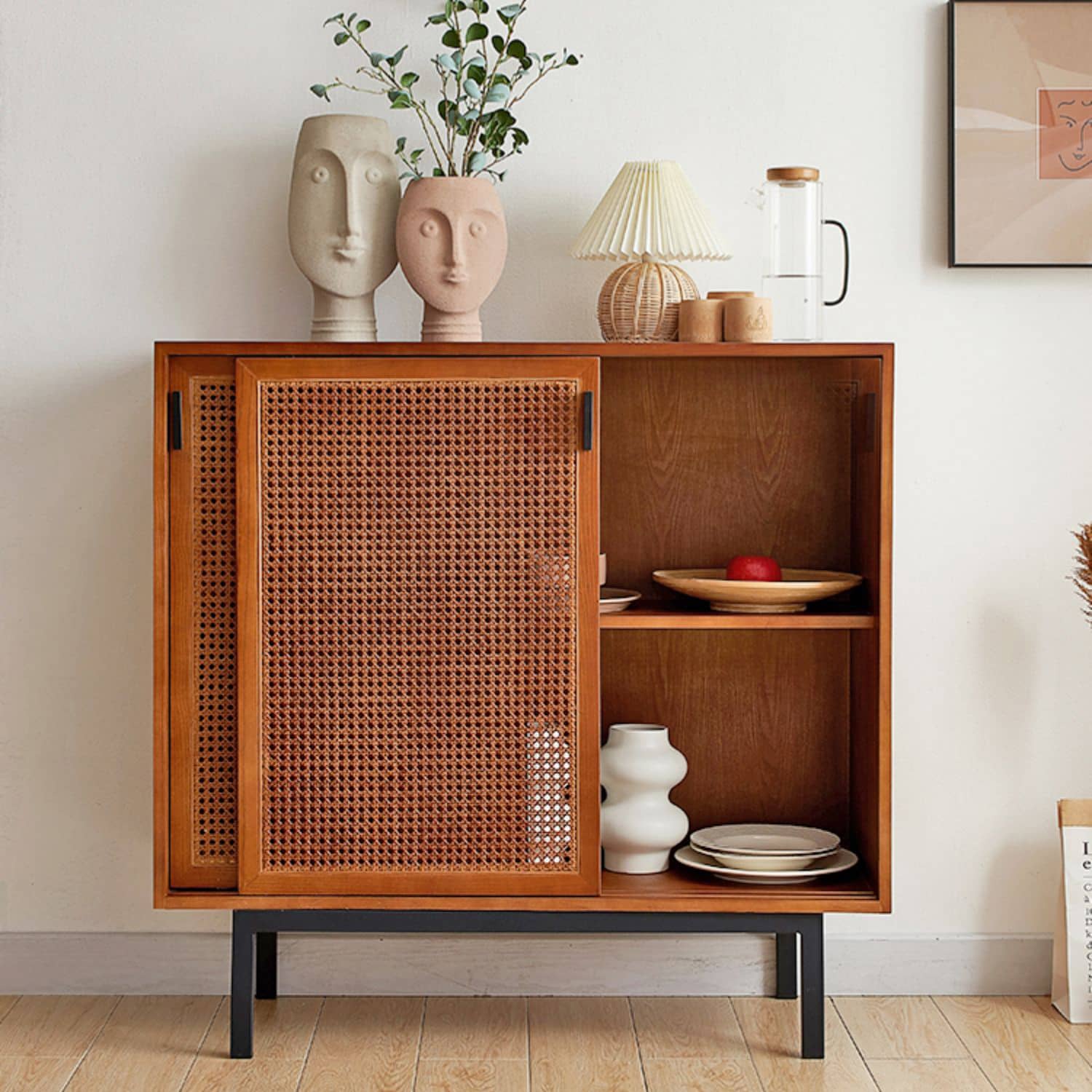 アンティークチェスト キャビネット 棚 カリフォルニア オレンジ