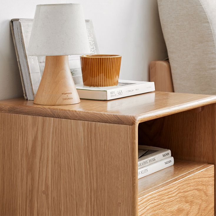 サイドテーブル 天然木 無垢材 北欧 ナイトテーブル Y8312C