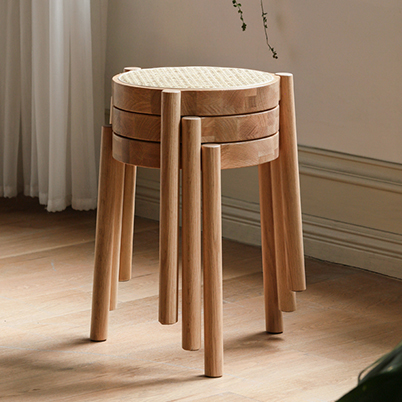 wooden stoolトールペイント 木製スツール チェア ヴィオラ すみれ PEBBLE01(ペブル) スツール 【SENSO de VITA(センソ デ ヴィータ