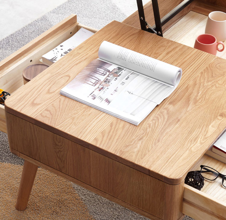 超美品】YESWOOD イエスウッド ローテーブル 無垢材 昇降式 ふさわしかっ