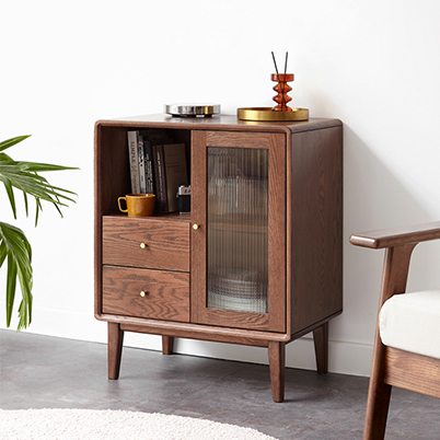 テレビ台 テレビボード ラタン扉 ブラウン ローボード