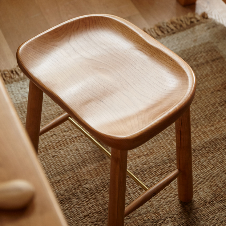 スツール 幅40cm 無垢材 チェア ダイニングスツール
