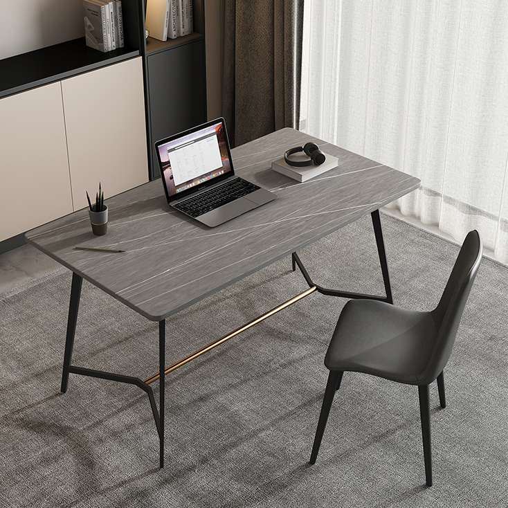 デスク 書斎デスク ワークデスク セラミック 大理石柄