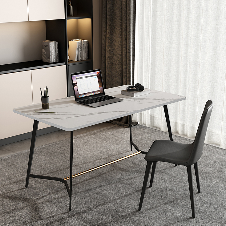 デスク 書斎デスク ワークデスク セラミック 大理石柄