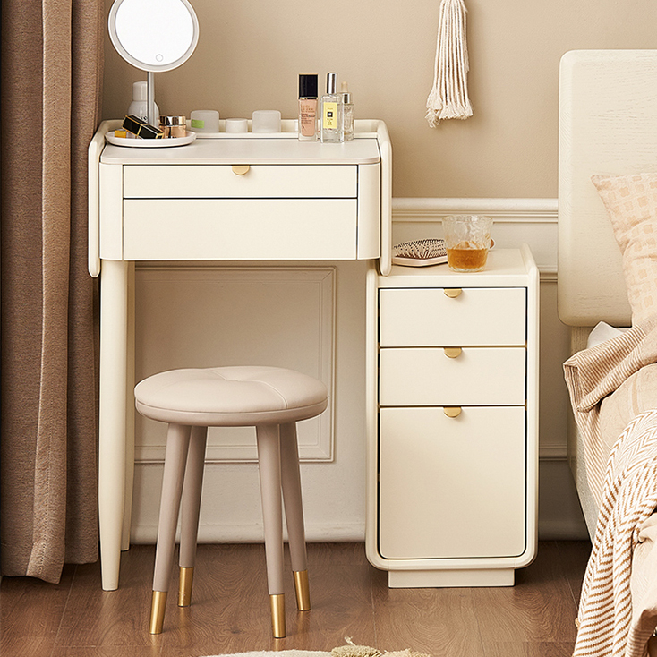 ドレッサー 化粧台 デスク鏡台 無垢材 おしゃれ セラミック天板