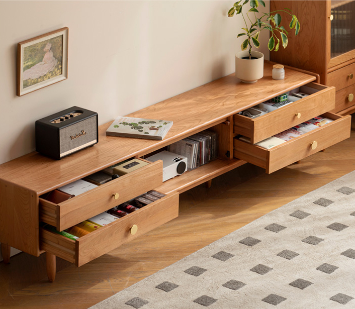 無垢 TVボード トンガリ 7WOOD（ウッド） ナチュラル色 テレビ台 無垢