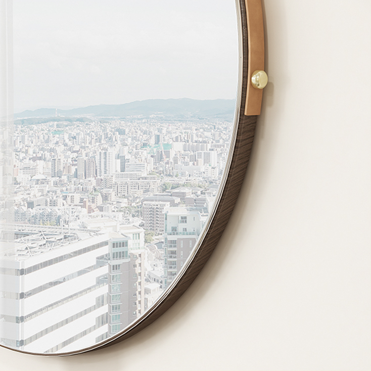 ミラー 鏡 壁掛け 吊り下げ鏡 おしゃれ