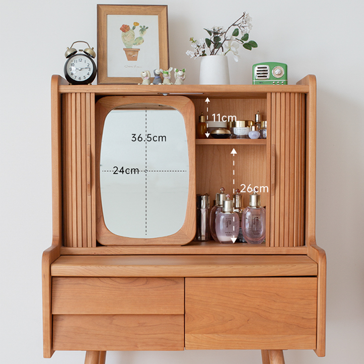 化粧台　レトロ ナチュラルカントリー家具＆パイン家具ドレッサーテーブル(鏡台・化粧