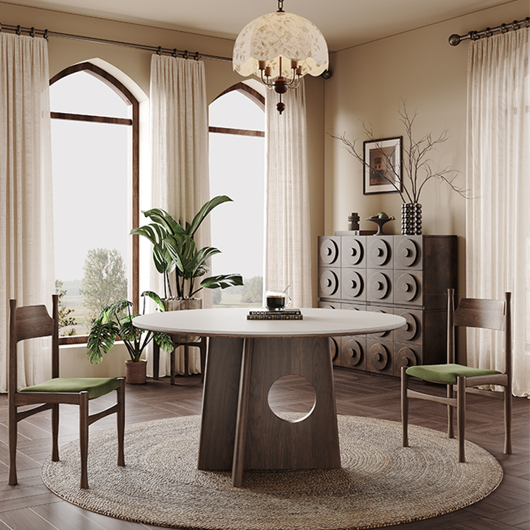 ダイニングテーブル セラミック 食卓 円形 丸形 食事テーブル