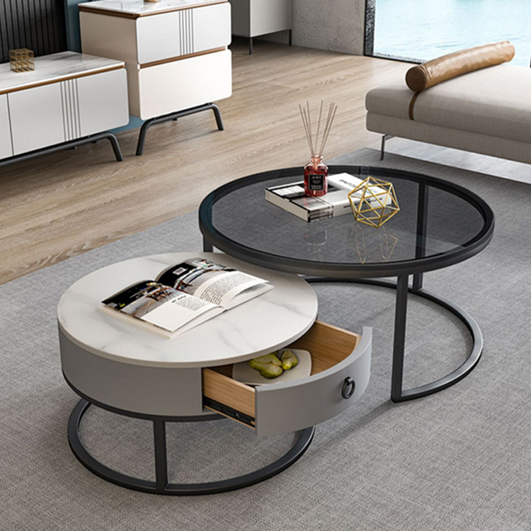 ローテーブル コーヒーテーブル 2個セット セラミック天板 おしゃれ