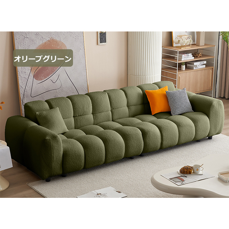 【送料込】【美品】オリーブグリーン 北欧テイストの二人掛けソファ 送料込】【美品】オリーブグリーン 北欧テイストの二人掛けソファ 2人