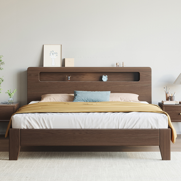 ヘッドボード付きベッド